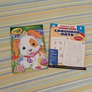 🛍️ BUNDLE ONLY • Crayola Coloring Book and Language Arts Workbook